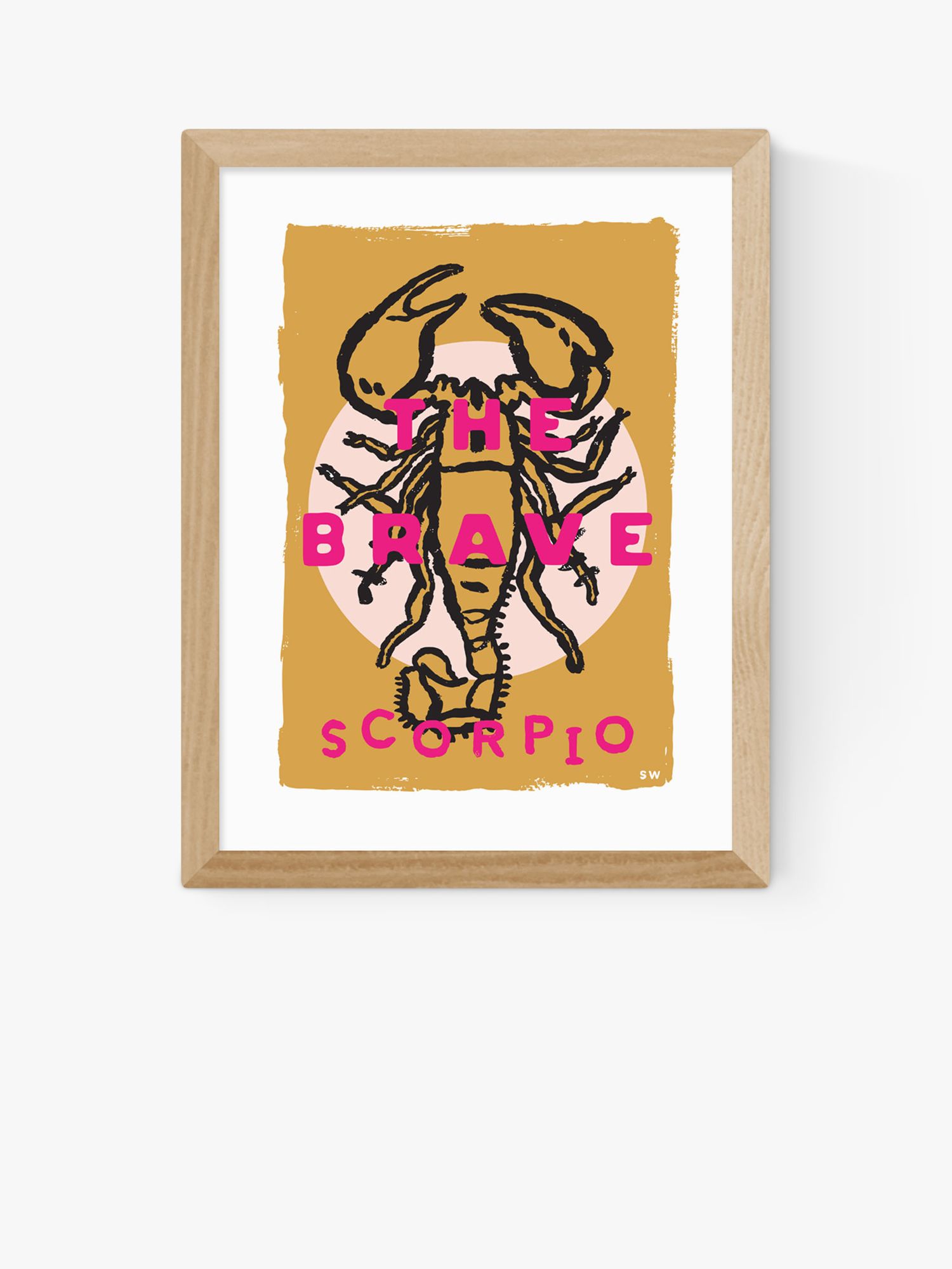 EAST END PRINTS Sophie Ward 'Scorpio The Brave' Framed Print