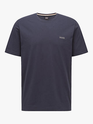 BOSS Cotton Blend Lounge T-Shirt, Dark Blue