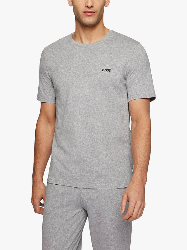 BOSS Cotton Blend Lounge T-Shirt, Medium Grey