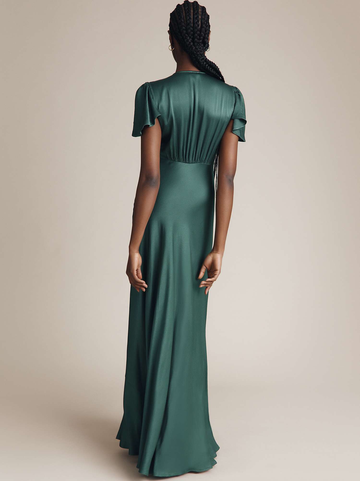 Buy Ghost Delphine Satin Maxi Dress Online at johnlewis.com