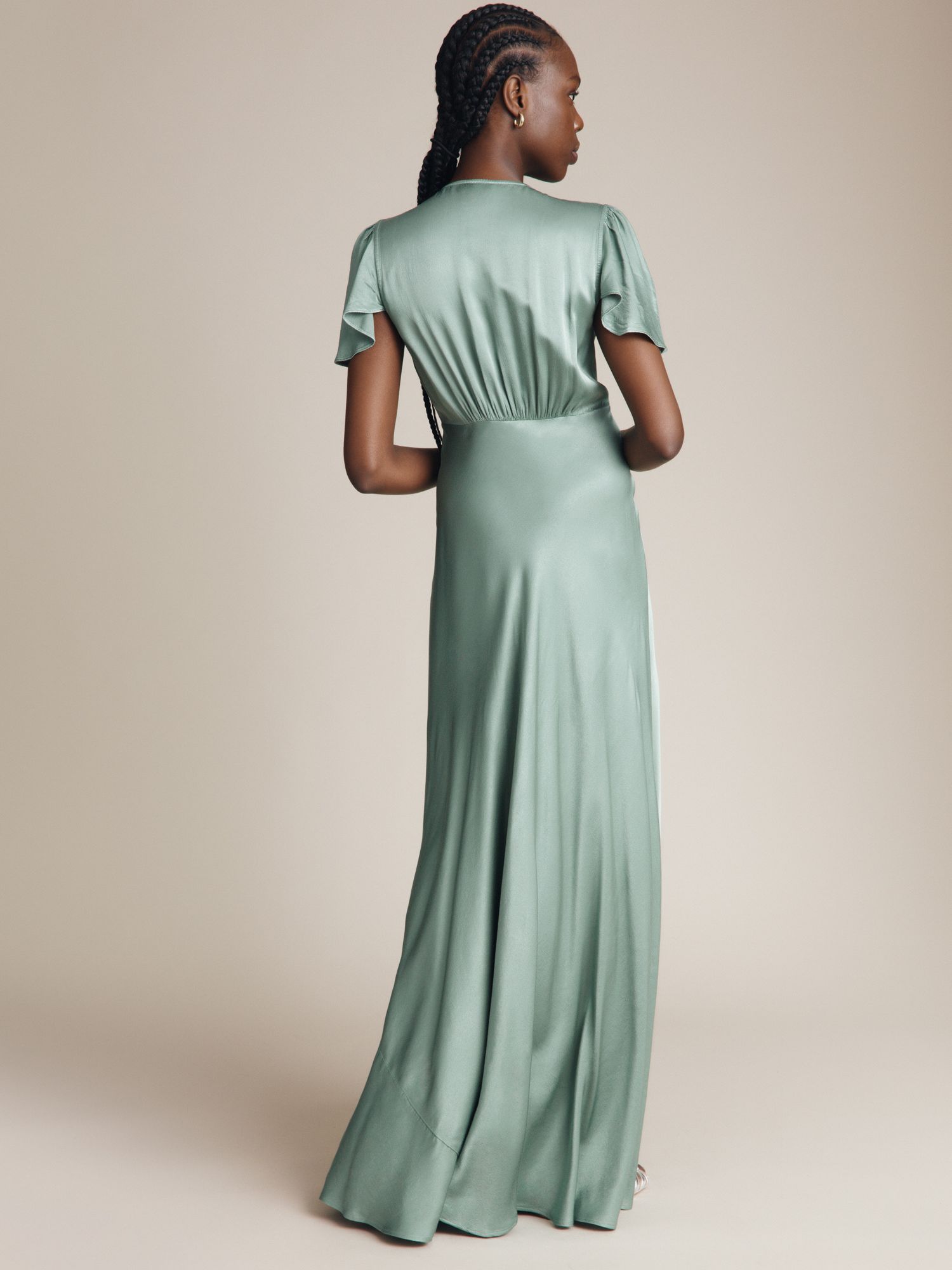 Buy Ghost Delphine Bias Cut Satin Maxi Dress Online at johnlewis.com