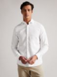 Ted Baker Mackley Linen Blend Shirt, White