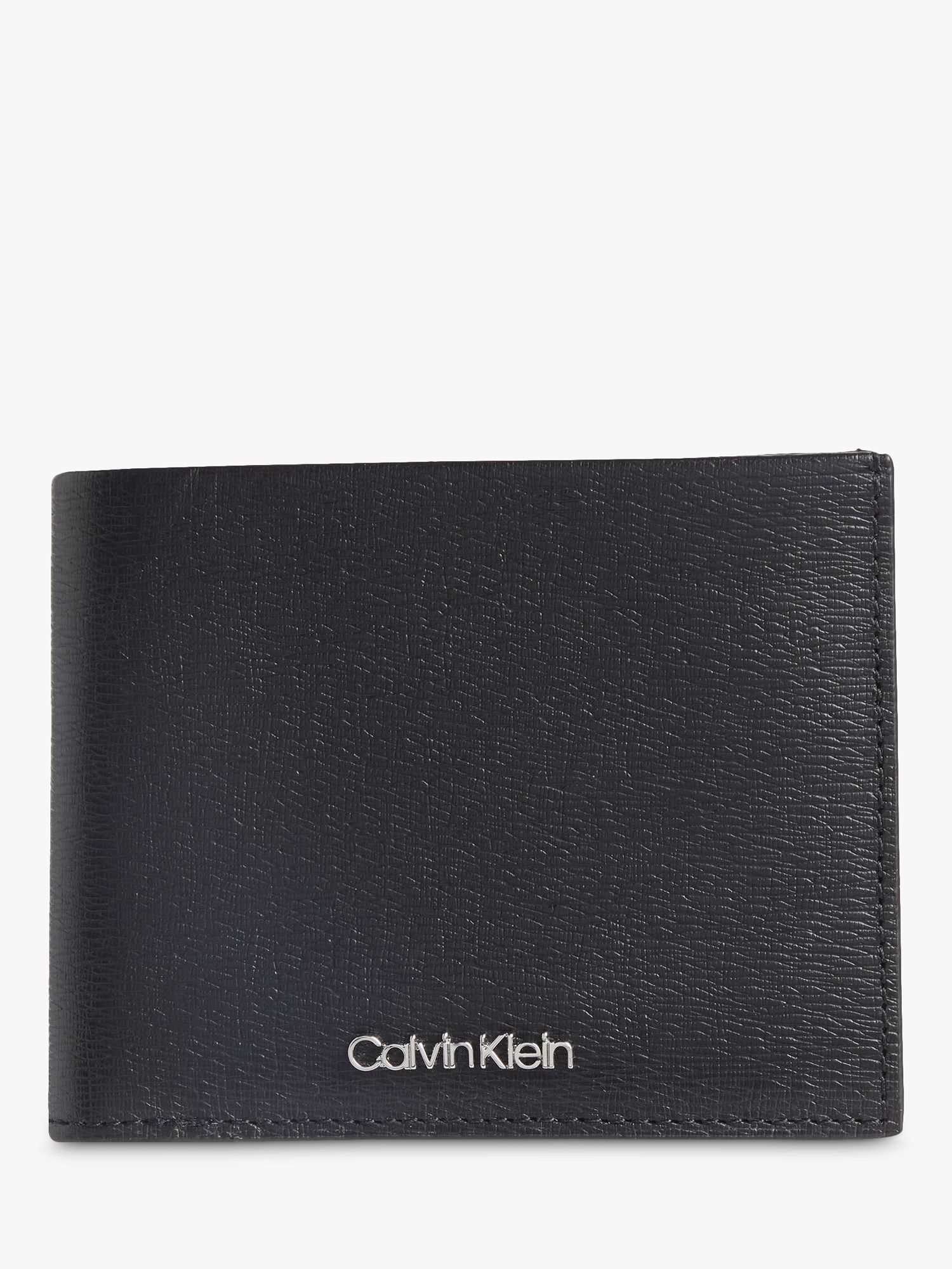 Calvin Klein Minimalism Bifold Leather Card Holder Black at John