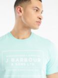 Barbour Yawl Cotton Logo T-Shirt, Aquamarine