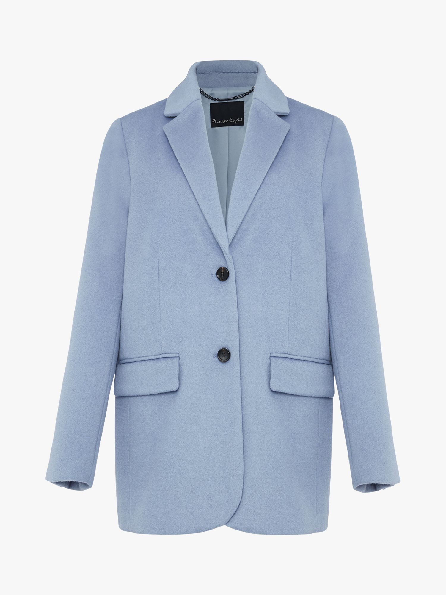 Wool Blend Collared Tailored Coat, Phase Eight