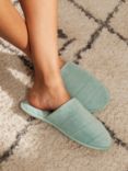 John Lewis ANYDAY Towelling Padded Mule Slippers