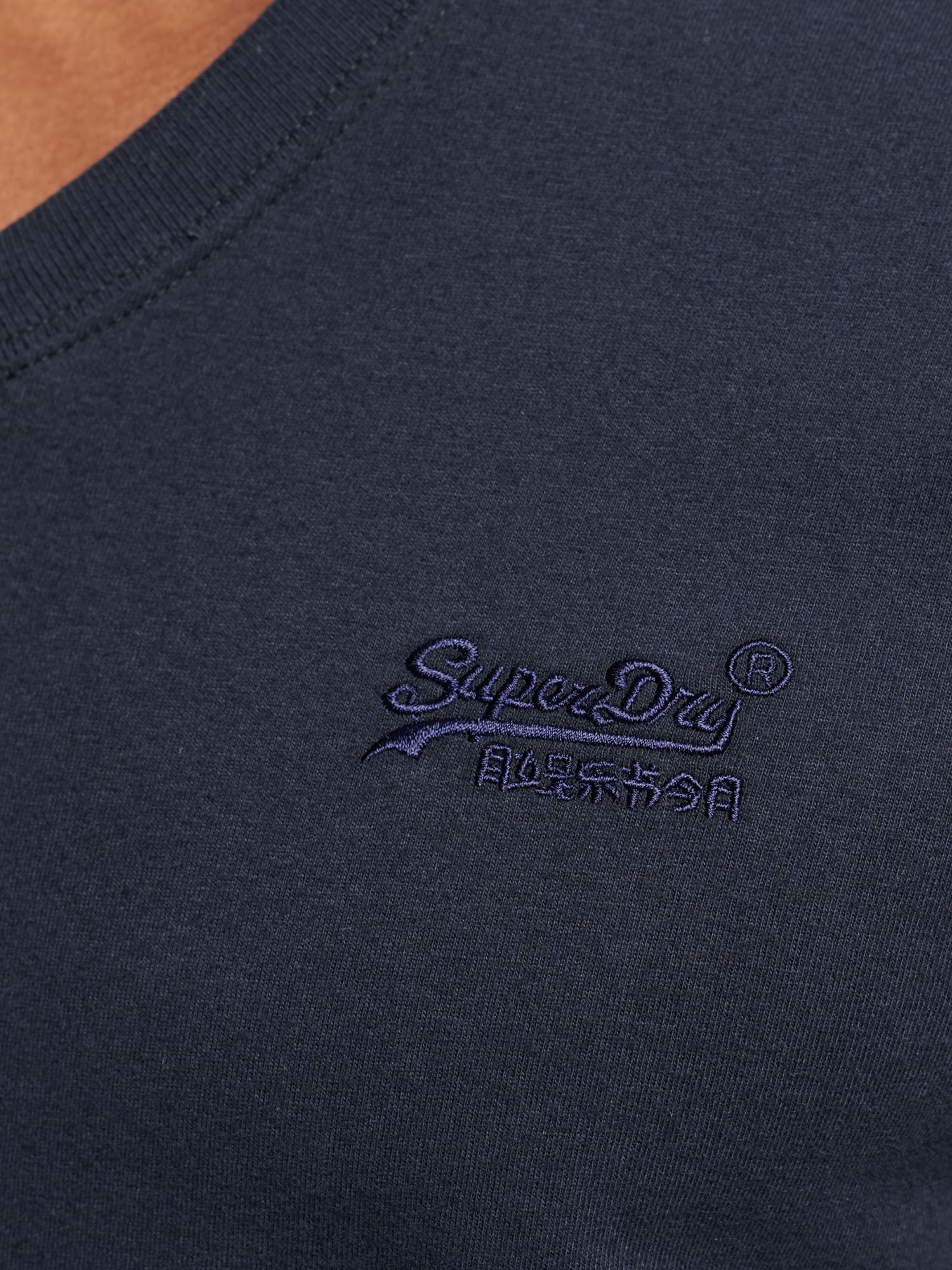 Buy Superdry Organic Cotton Vintage Logo V-Neck T-Shirt Online at johnlewis.com