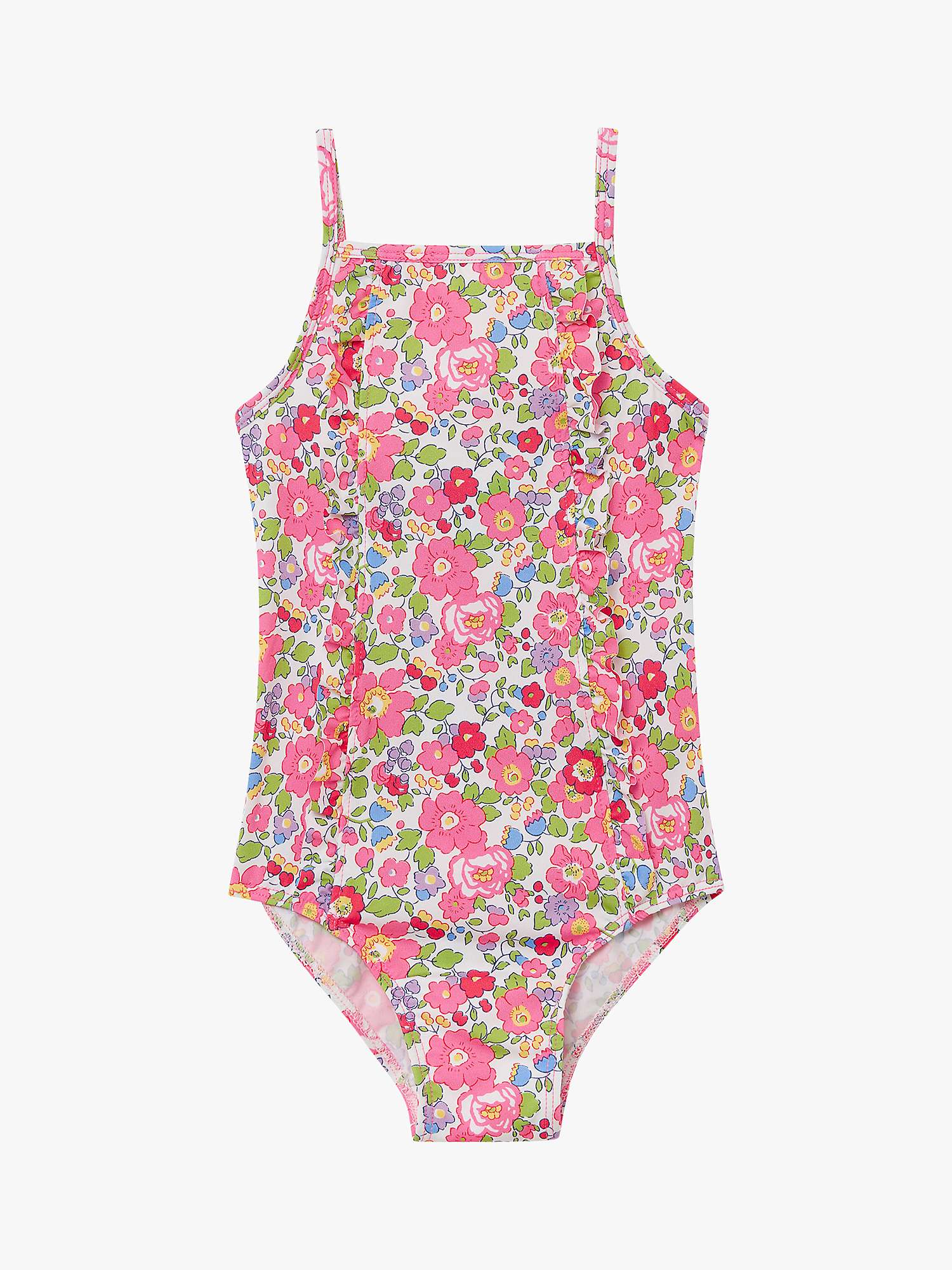 Buy Trotters Baby Betsy Liberty Print Frill Swimsuit, Lilac Betsy Online at johnlewis.com