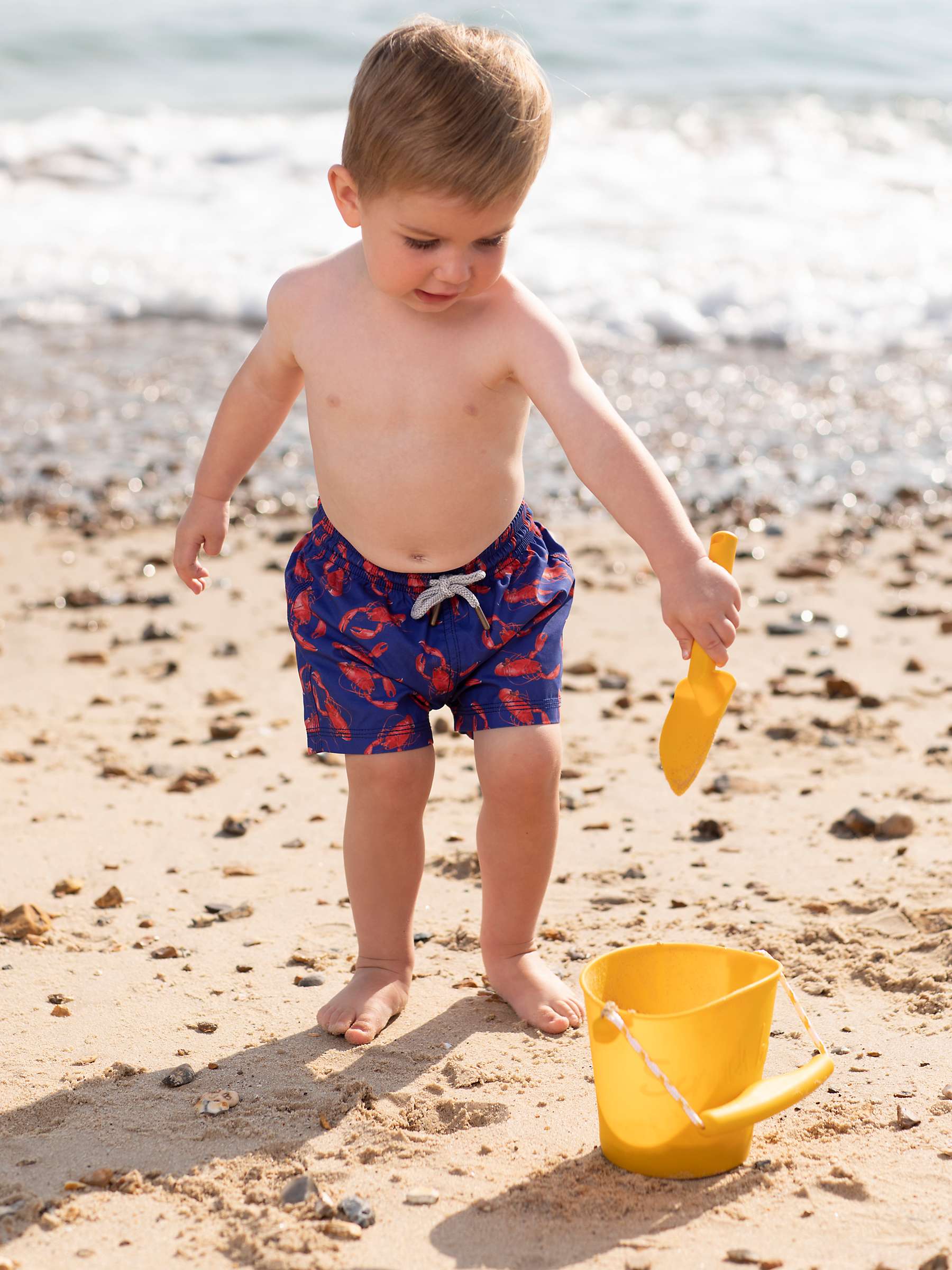 Buy Trotters Baby Lobster Swim Shorts, Navy Online at johnlewis.com
