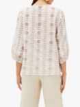 Phase Eight Caela Broderie Blouse, White