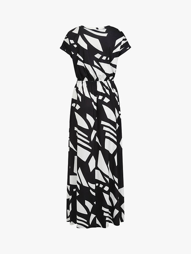 HotSquash Iconic Abstract Print Maxi Dress, Matisse Black/White at John ...