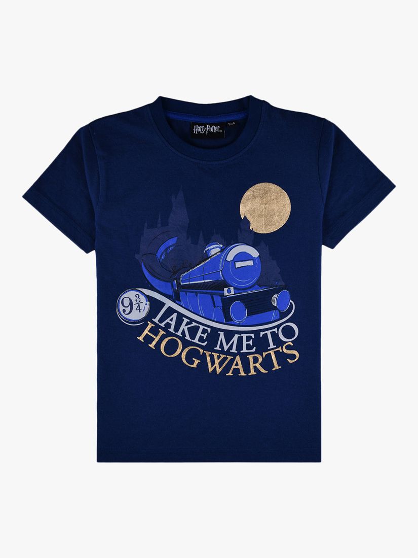 Buy Fabric Flavours Kids' Harry Potter Take Me To Hogwarts T-Shirt, Blue Online at johnlewis.com