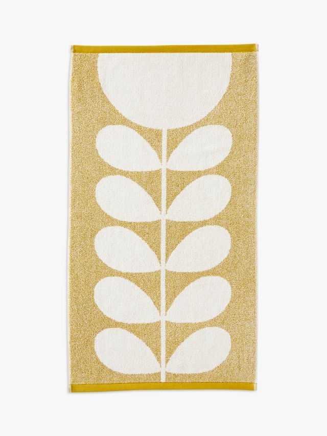 Orla Kiely Sunflower Hand Towel, Dark Dandelion