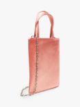 Mango Blade Satin Chain Strap Bag, Pastel Pink