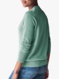 Pure Collection V-Neck Cashmere Cardigan, Green