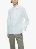 Jigsaw Linen Stitch Detail Shirt, White