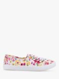Rocket Dog Chow Chow Margate Floral Trainers, White/Multi