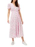 Phase Eight Gabriella Floral Midi Dress, Pink/Multi