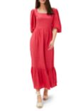 Phase Eight Emaline Linen Maxi Dress, Raspberry
