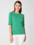 Hobbs Katie Stripe Button Back Top