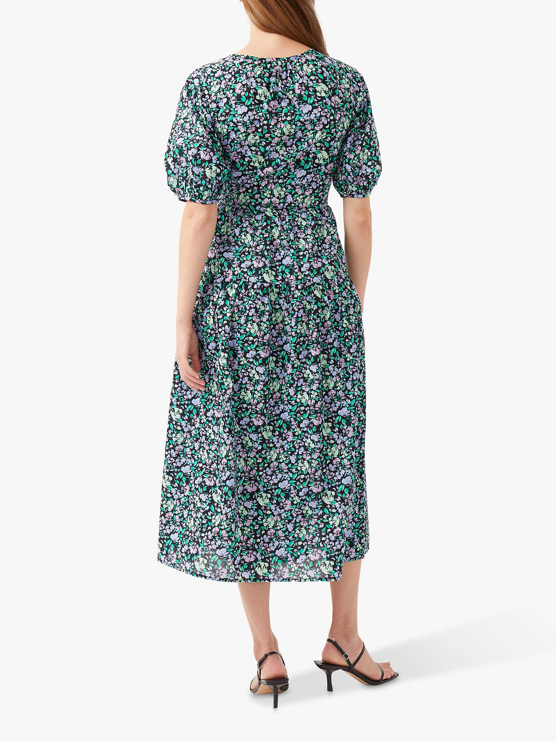Buy Great Plains Zinnia Floral Print Midi Wrap Dress, Multi Online at johnlewis.com
