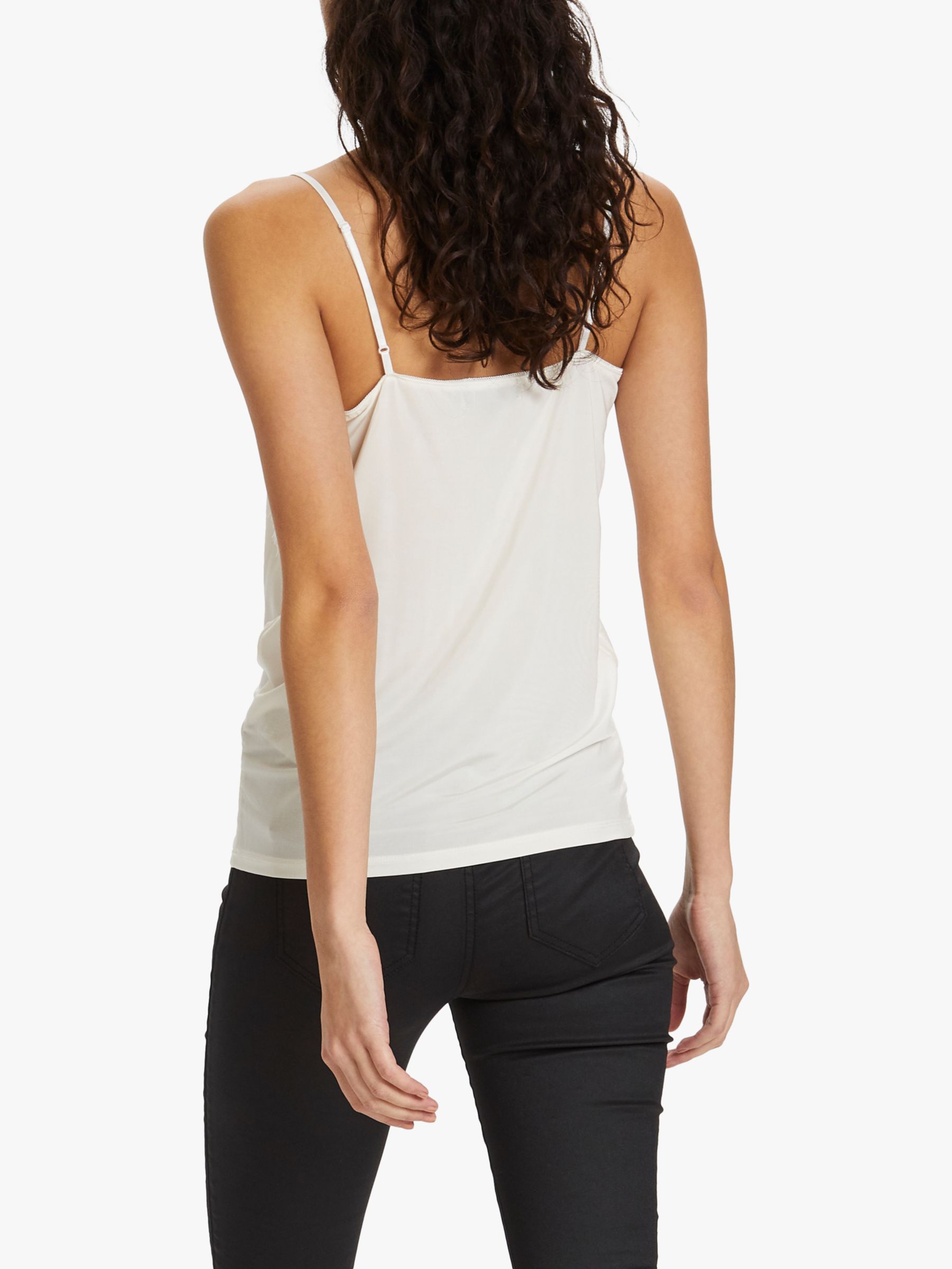 Soaked In Luxury Clara Lace Trim Camisole, Broken White at John Lewis &  Partners