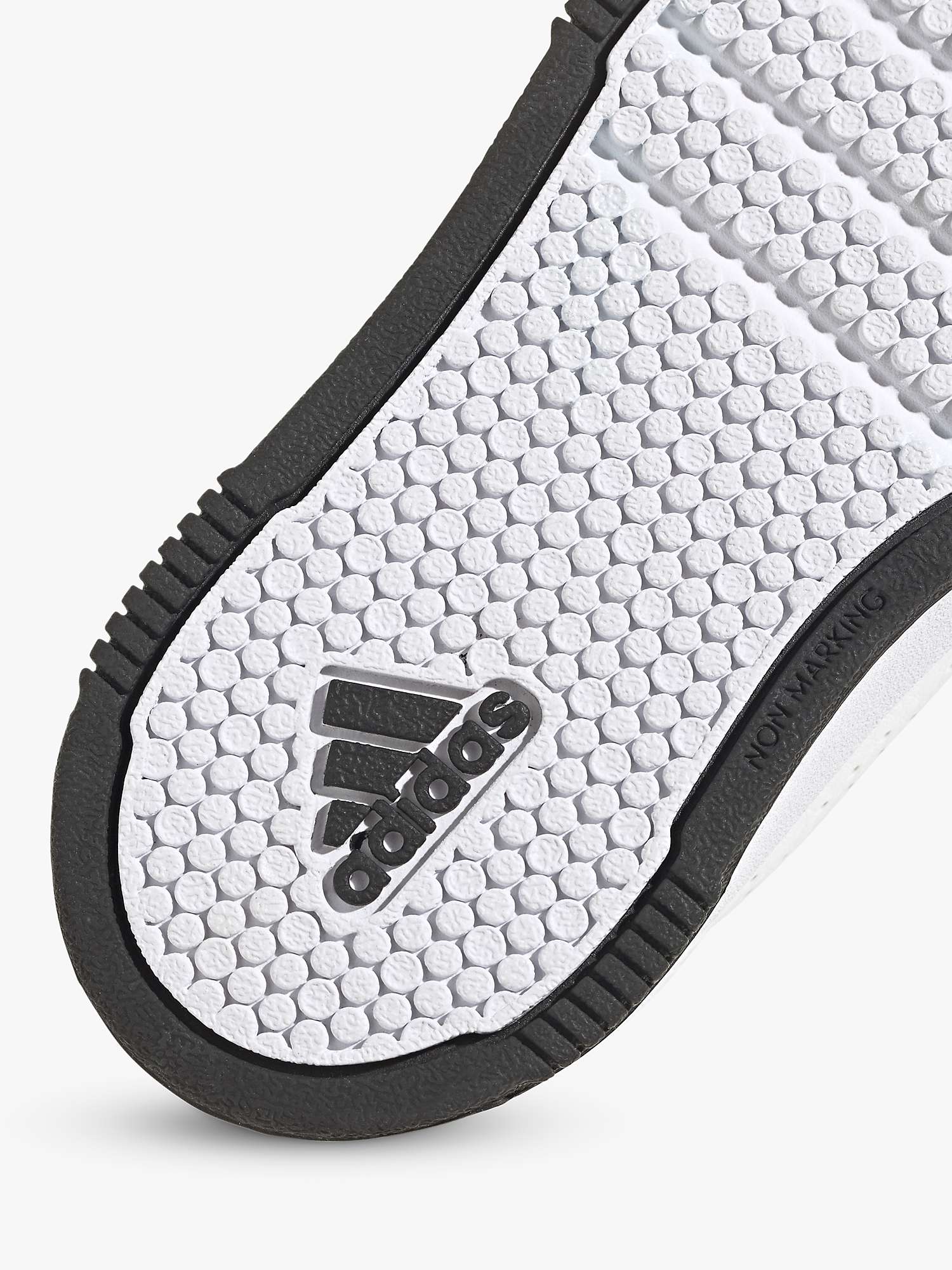 Buy adidas Kids' Tensaur Sport Riptape Running Shoes, White/Black/Black Online at johnlewis.com