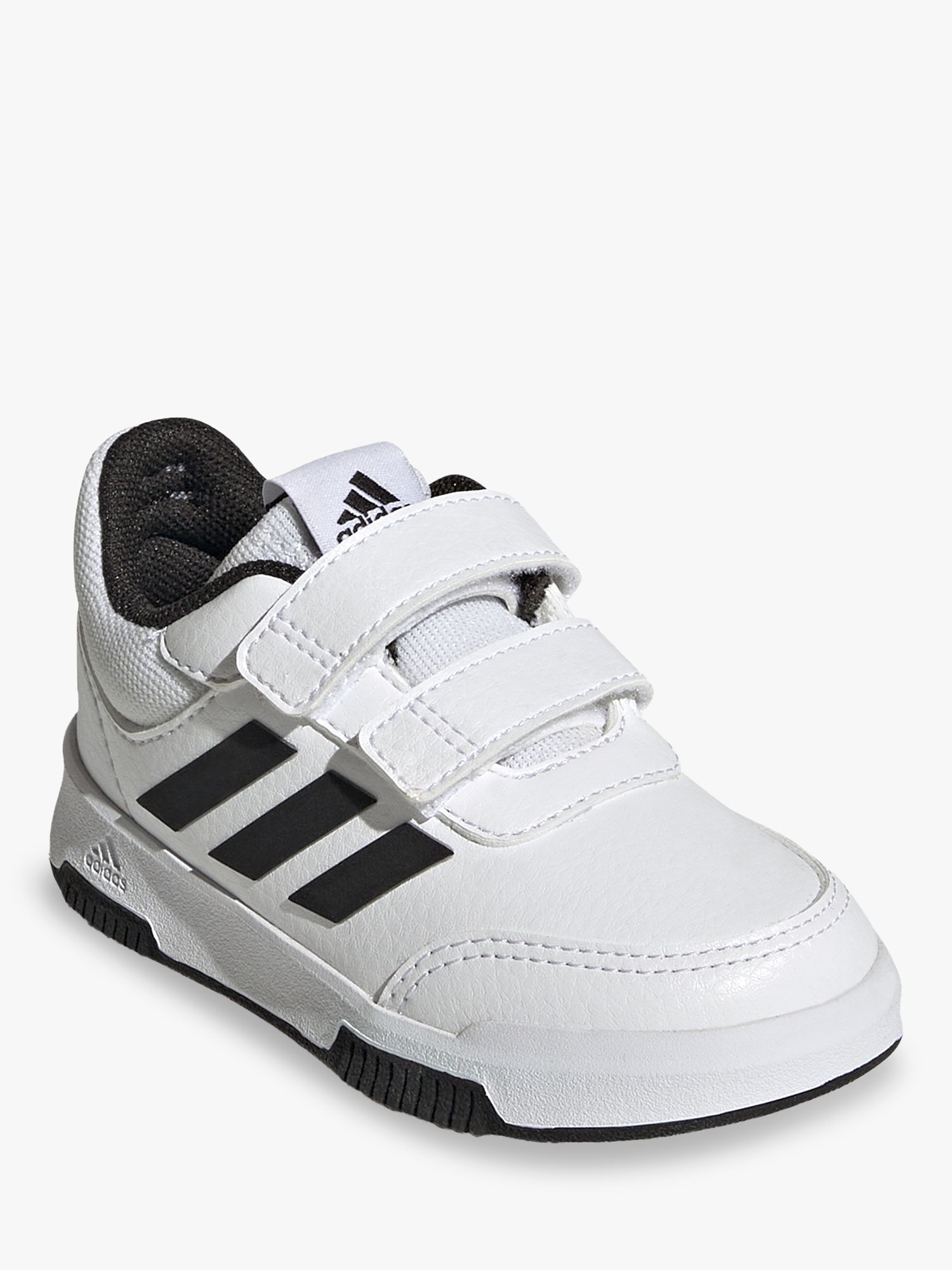 adidas Kids' Tensaur Sport Riptape Running Shoes, White/Black/Black, 5 Jnr