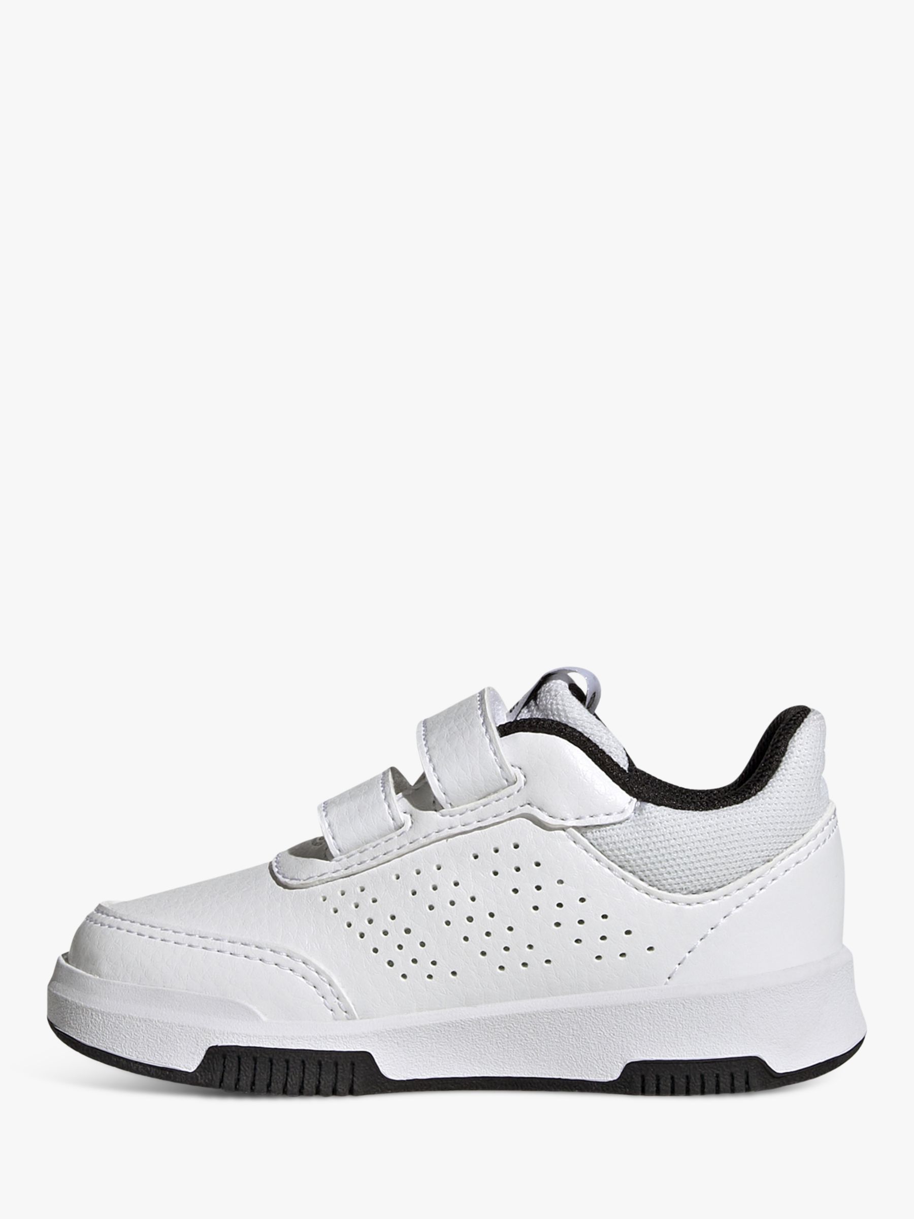 adidas Kids' Tensaur Sport Riptape Running Shoes, White/Black/Black, 5 Jnr