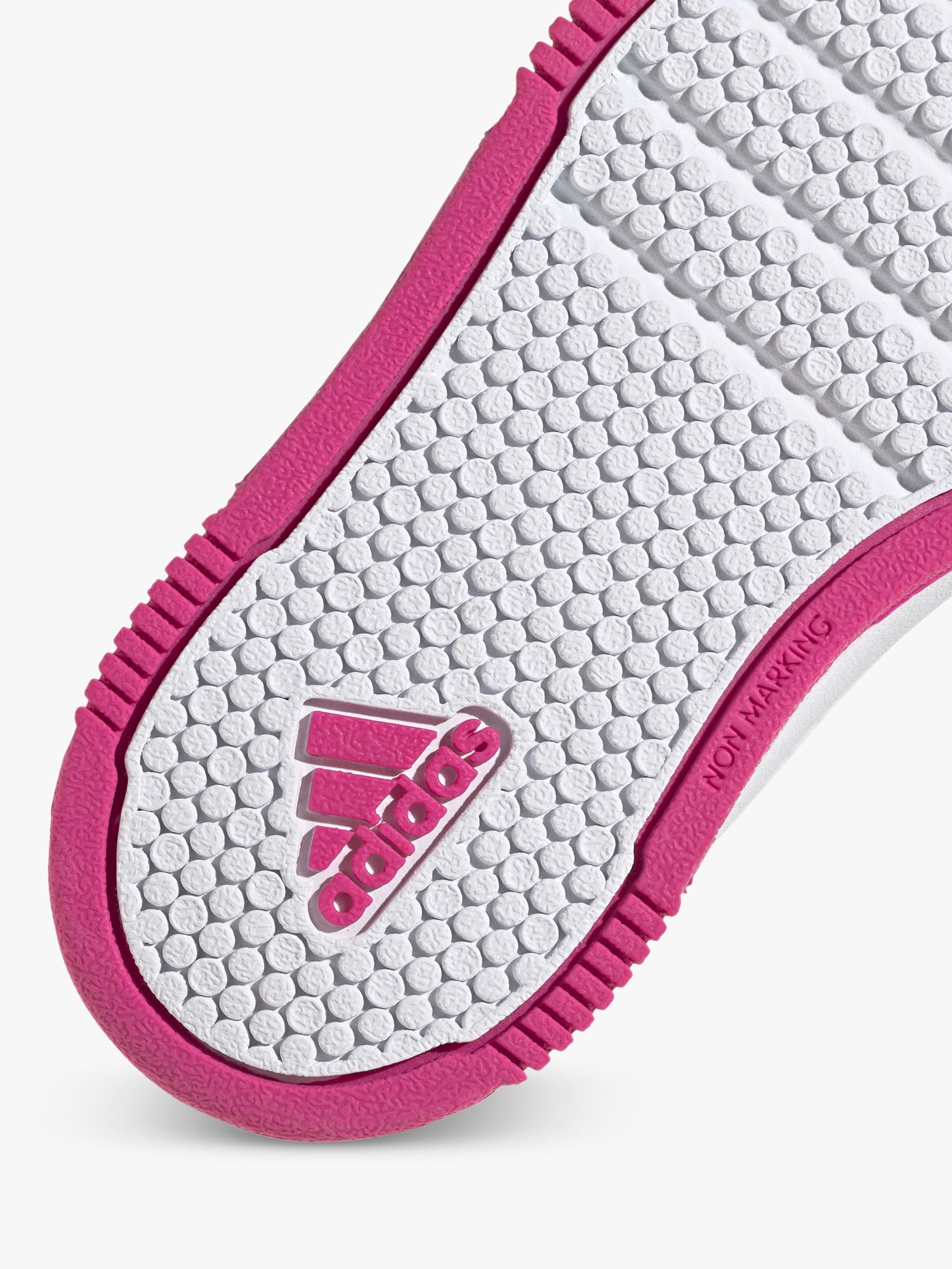 adidas Kids' Tensaur Sport Riptape Running Shoes, Cloud White/Team Real Magenta/Core Black, 10 Jnr