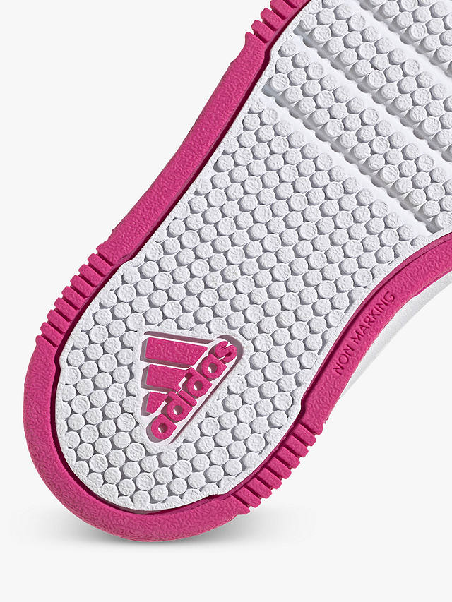 adidas Kids' Tensaur Sport Riptape Running Shoes, Cloud White/Team Real Magenta/Core Black