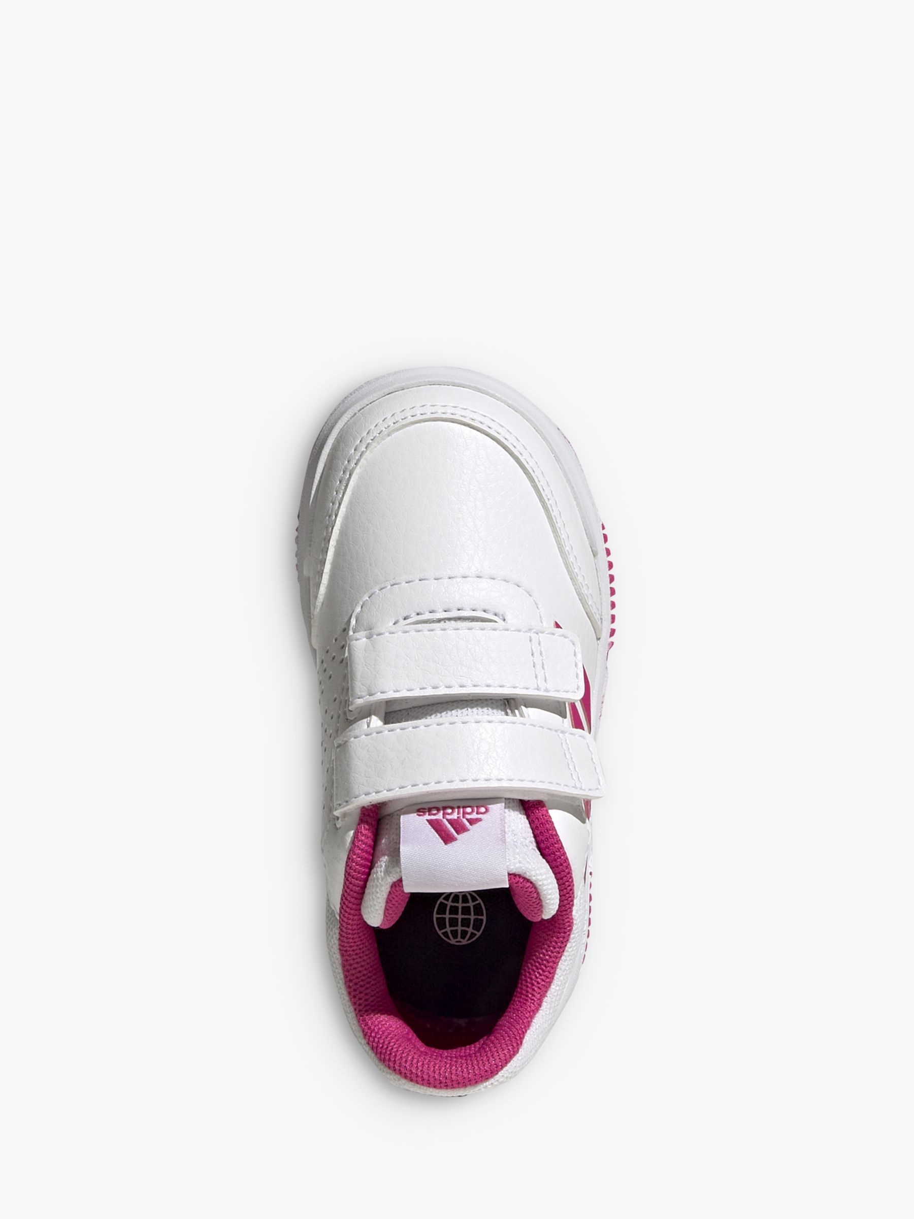 adidas Kids' Tensaur Sport Riptape Running Shoes, Cloud White/Team Real Magenta/Core Black, 3 Jnr