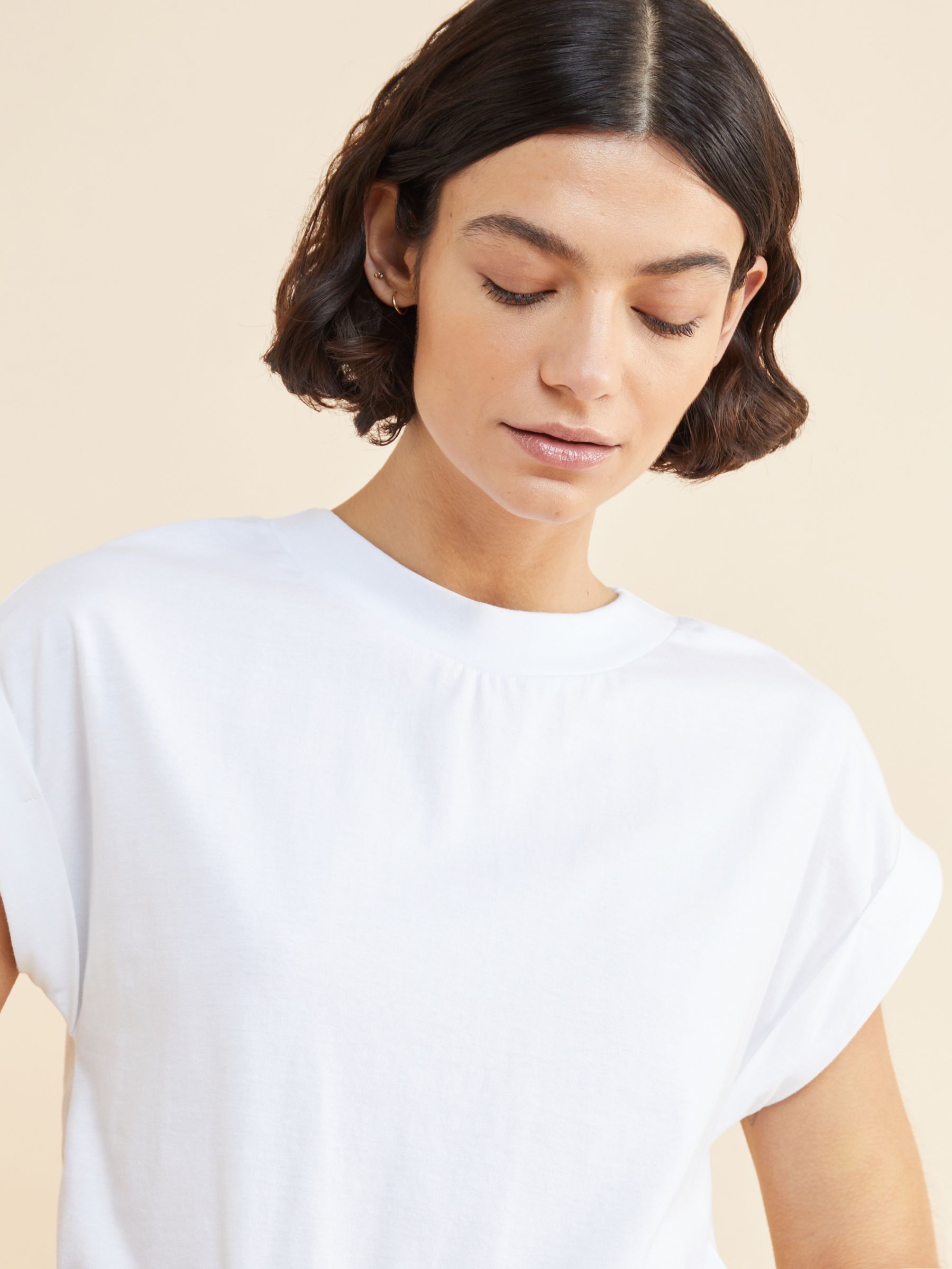 Buy Albaray Roll Back Cuff T-Shirt Online at johnlewis.com