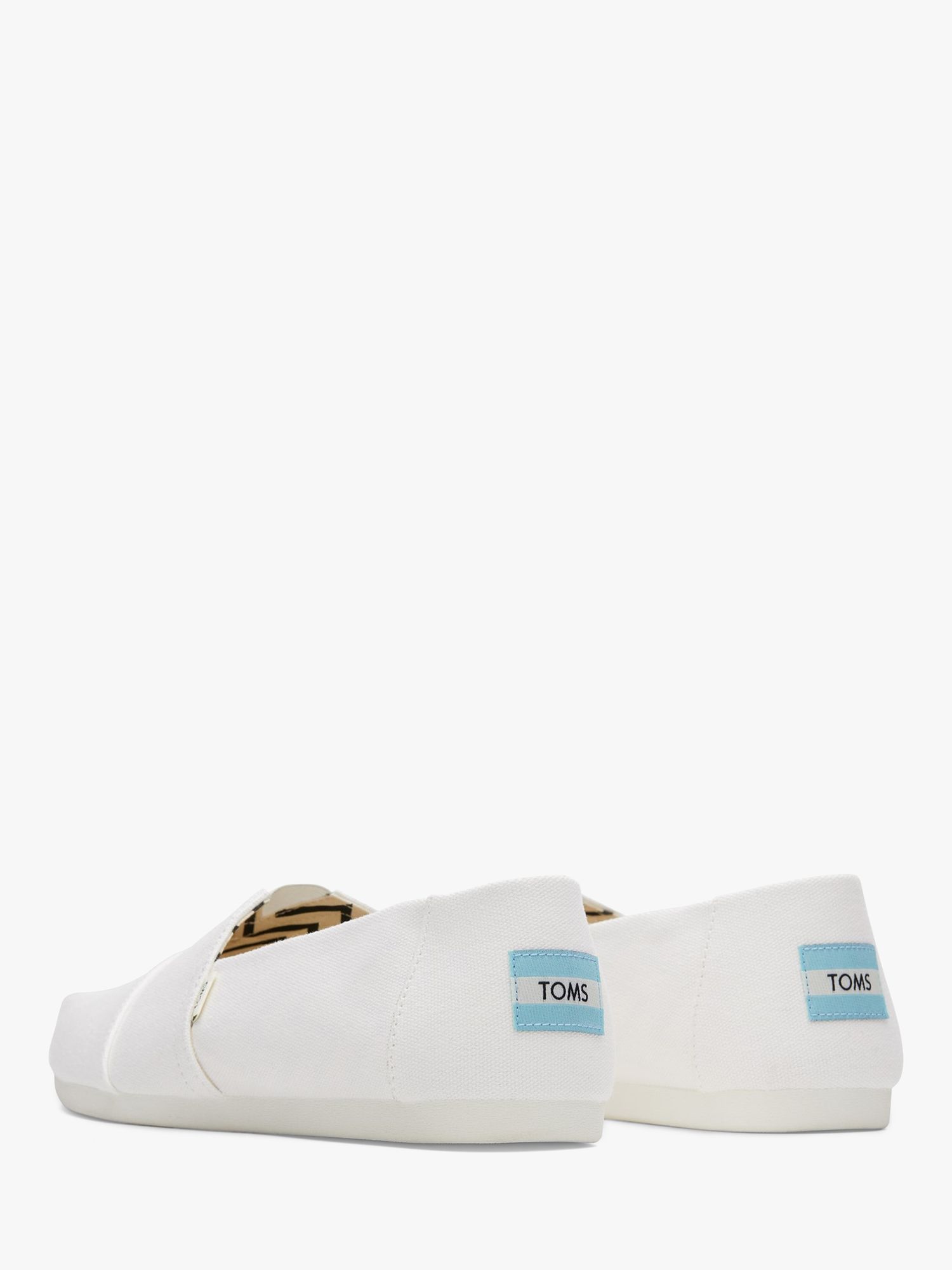 TOMS Alpargata Canvas Espadrilles, White, 7