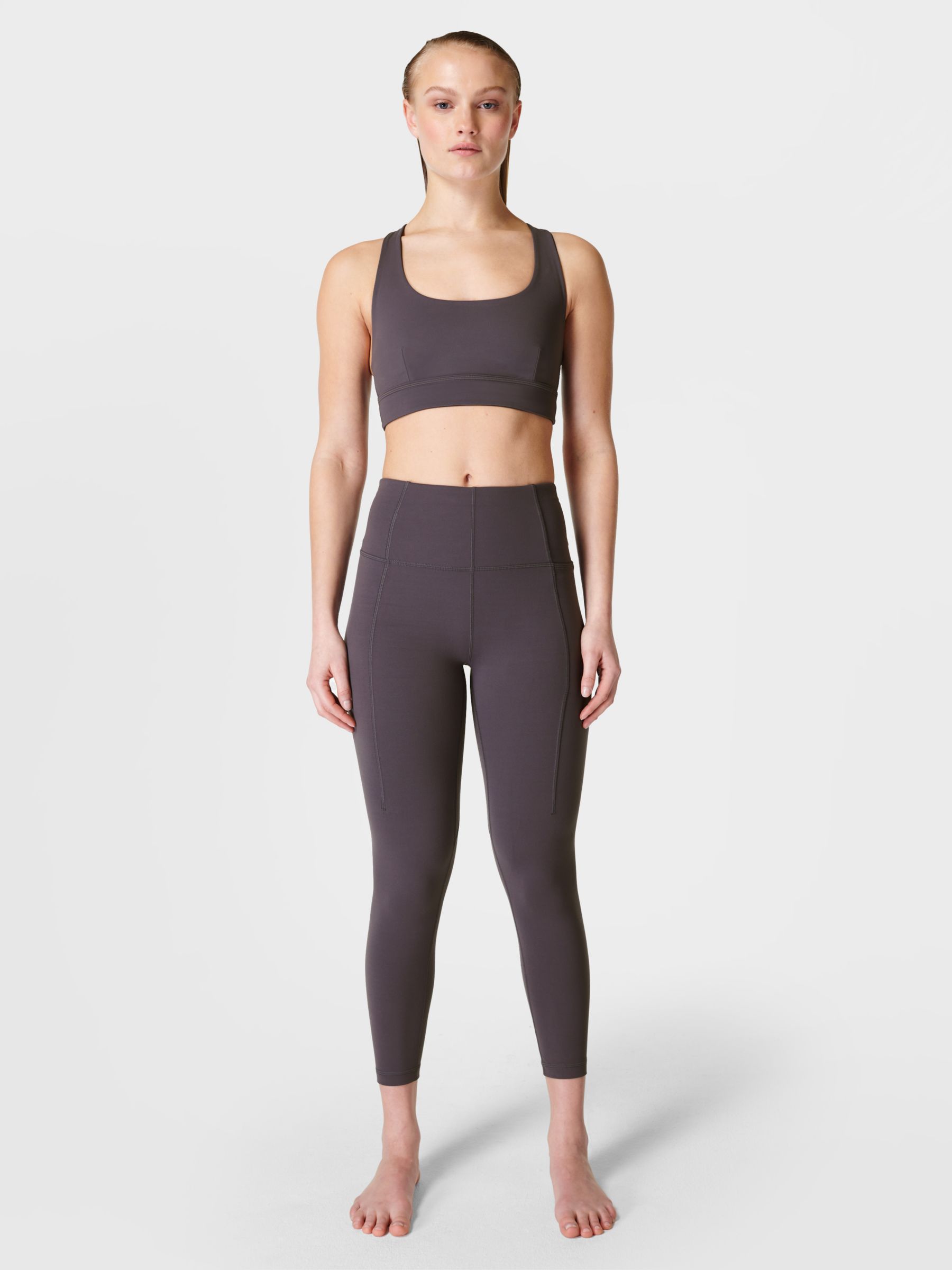 Sweaty Betty Super Soft 7/8 Yoga Leggings, Grey at John Lewis & Partners