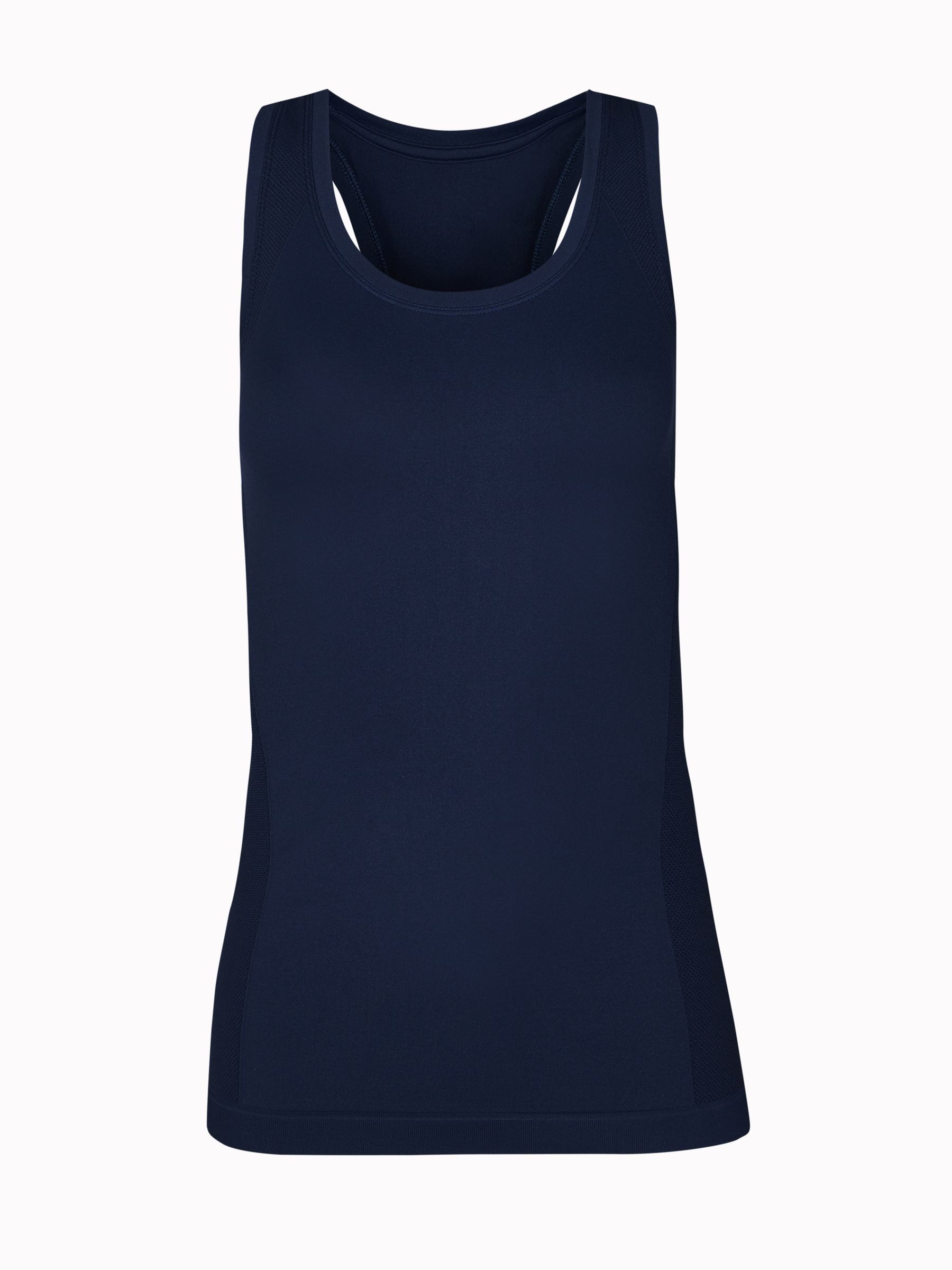 Sweaty Betty Athlete Seamless Long Sleeve Gym Top, Navy Blue at John Lewis  & Partners