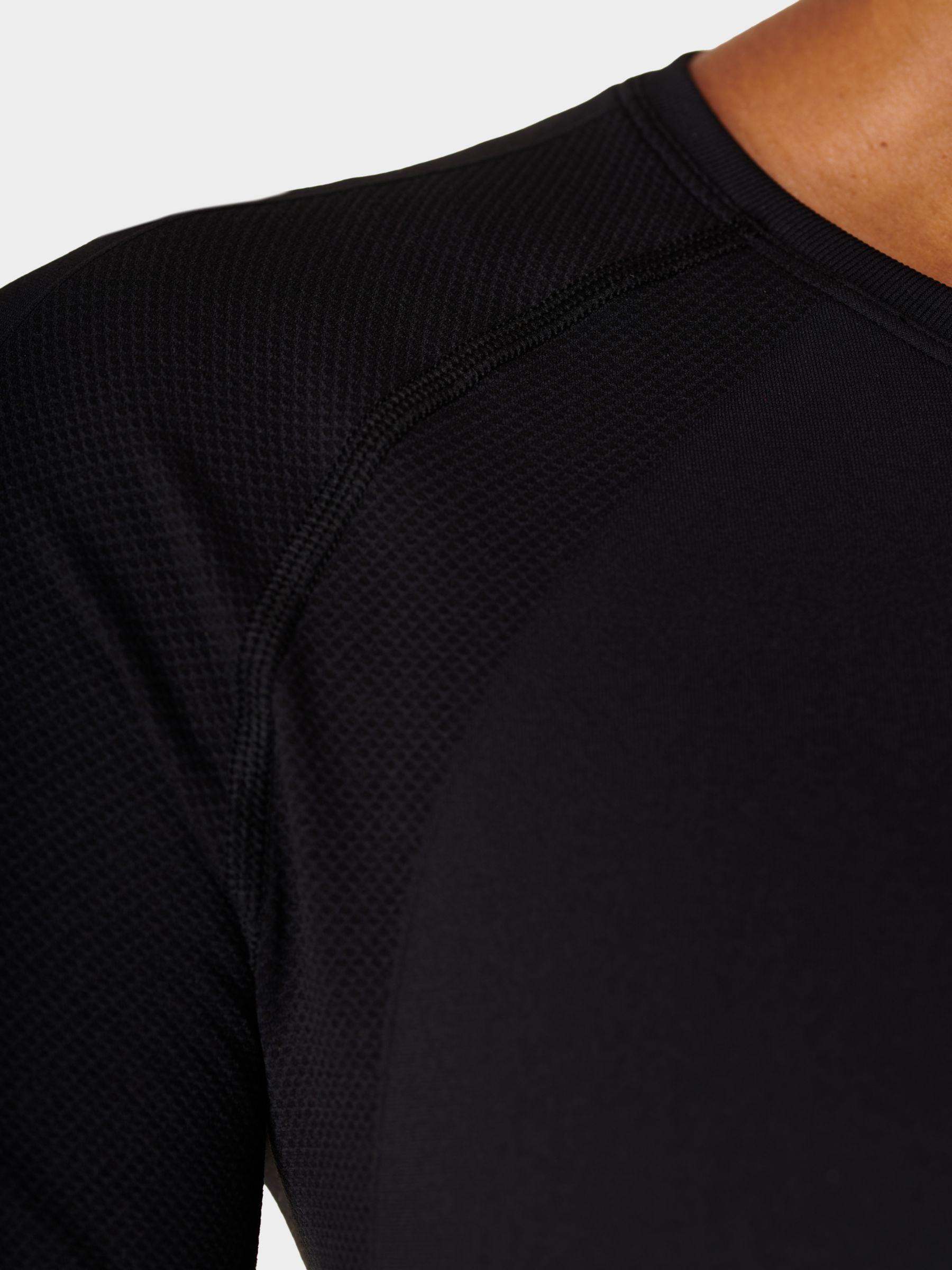 Sweaty Betty Athlete Seamless Long Sleeve Gym Top, Black at John Lewis &  Partners