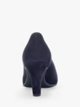 Gabor Edina Suede Cone Heel Court Shoes