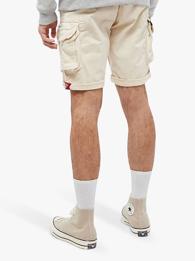 Alpha Industries Crew Cargo Shorts, 578 Jet Stream White