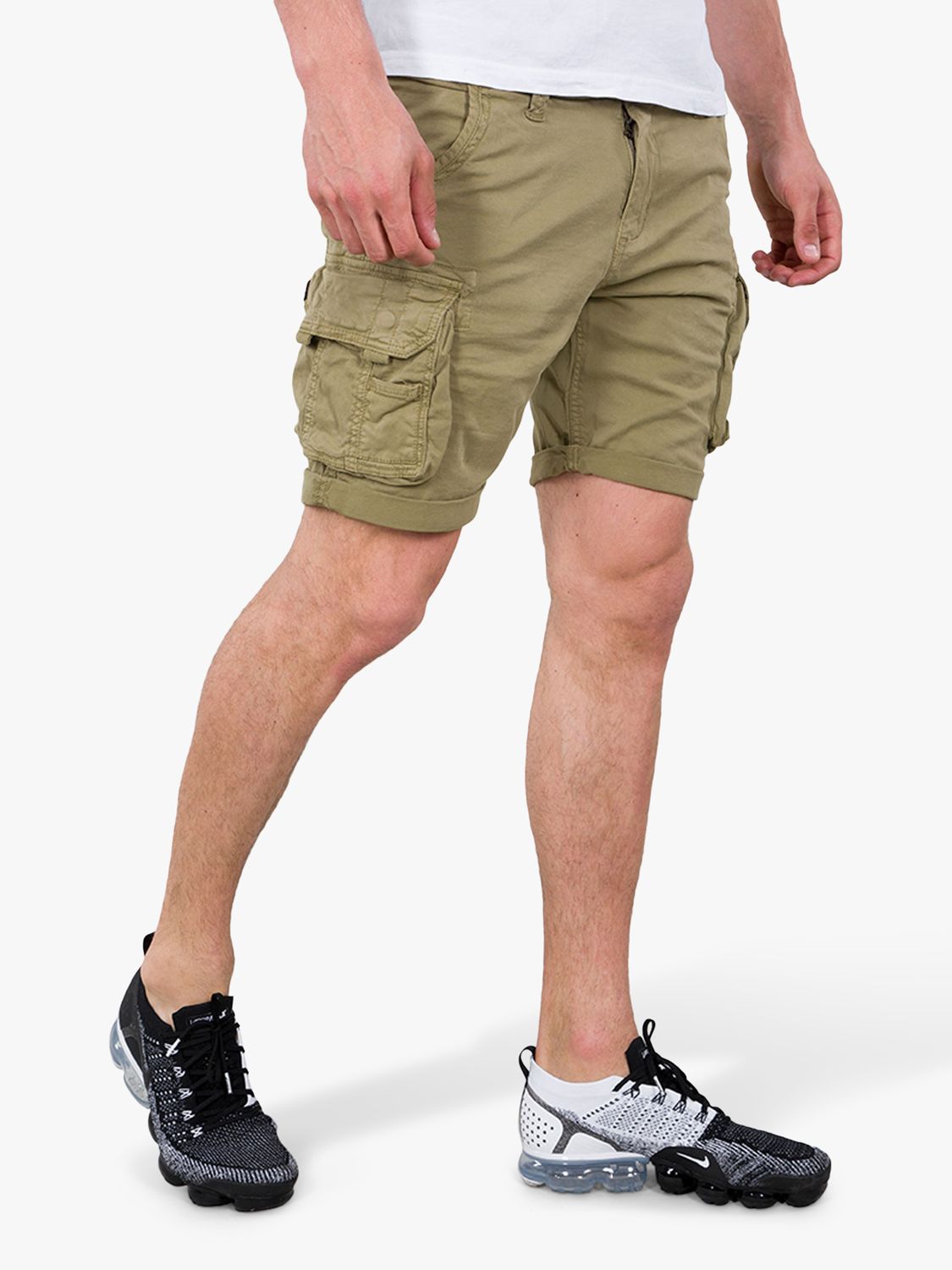 Crew Olive Light Alpha Cargo Shorts, 82 Partners John Lewis at & Industries