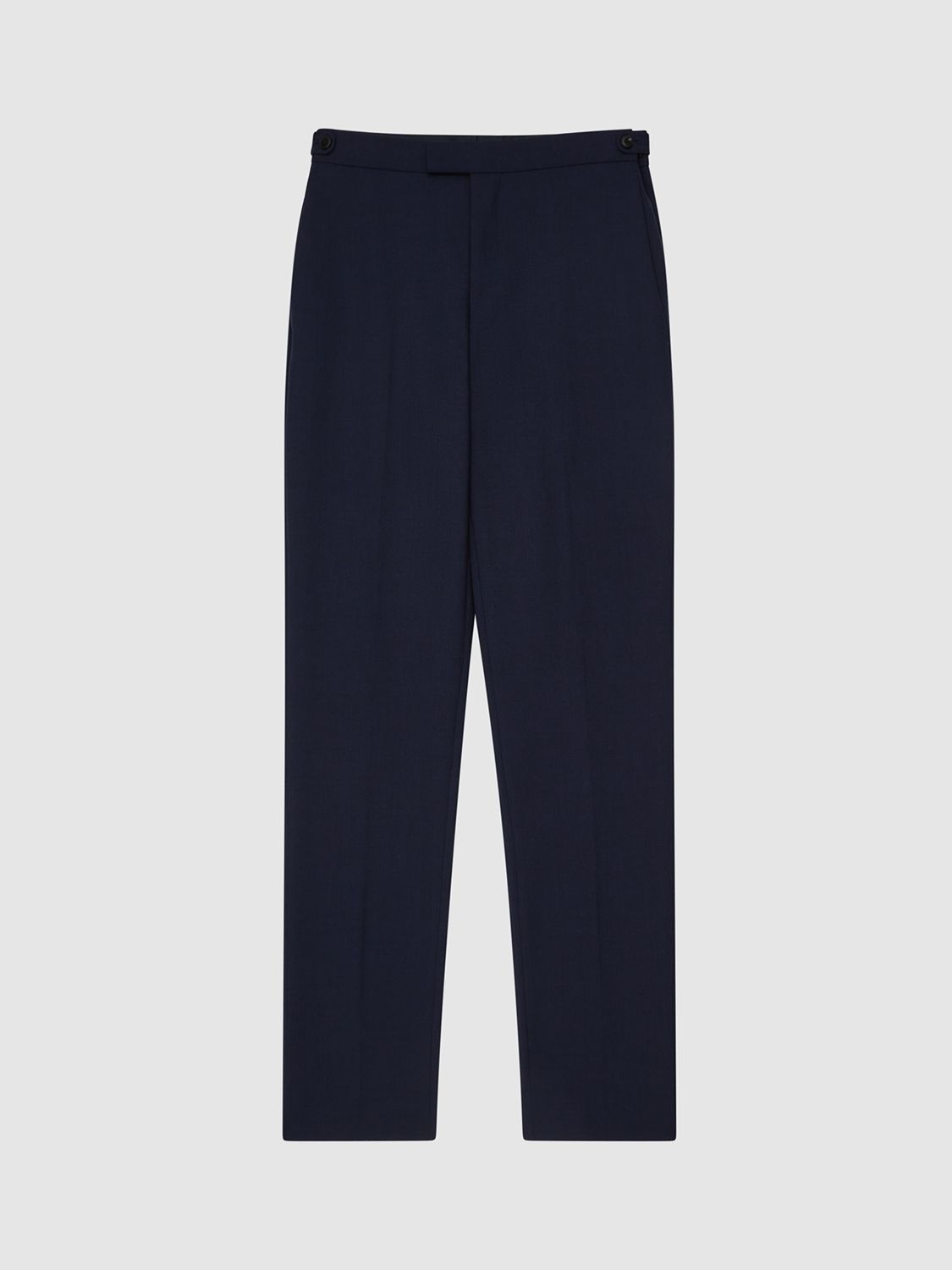 Reiss Bold Tailored Wool Suit Trousers, Navy, 28R