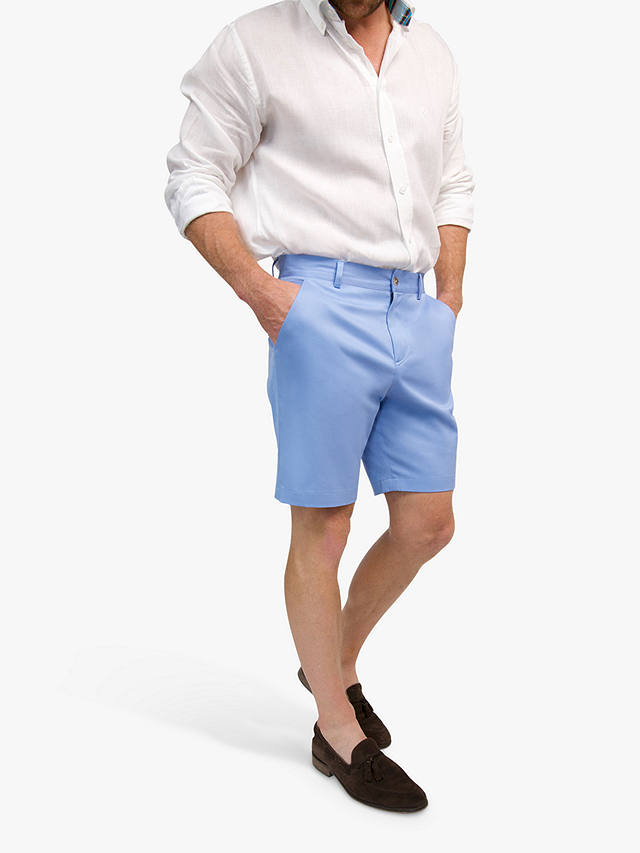 KOY Slim Chinos Shorts, Light Blue