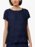 Helen McAlinden Lucy Pleated Shell Top, Navy