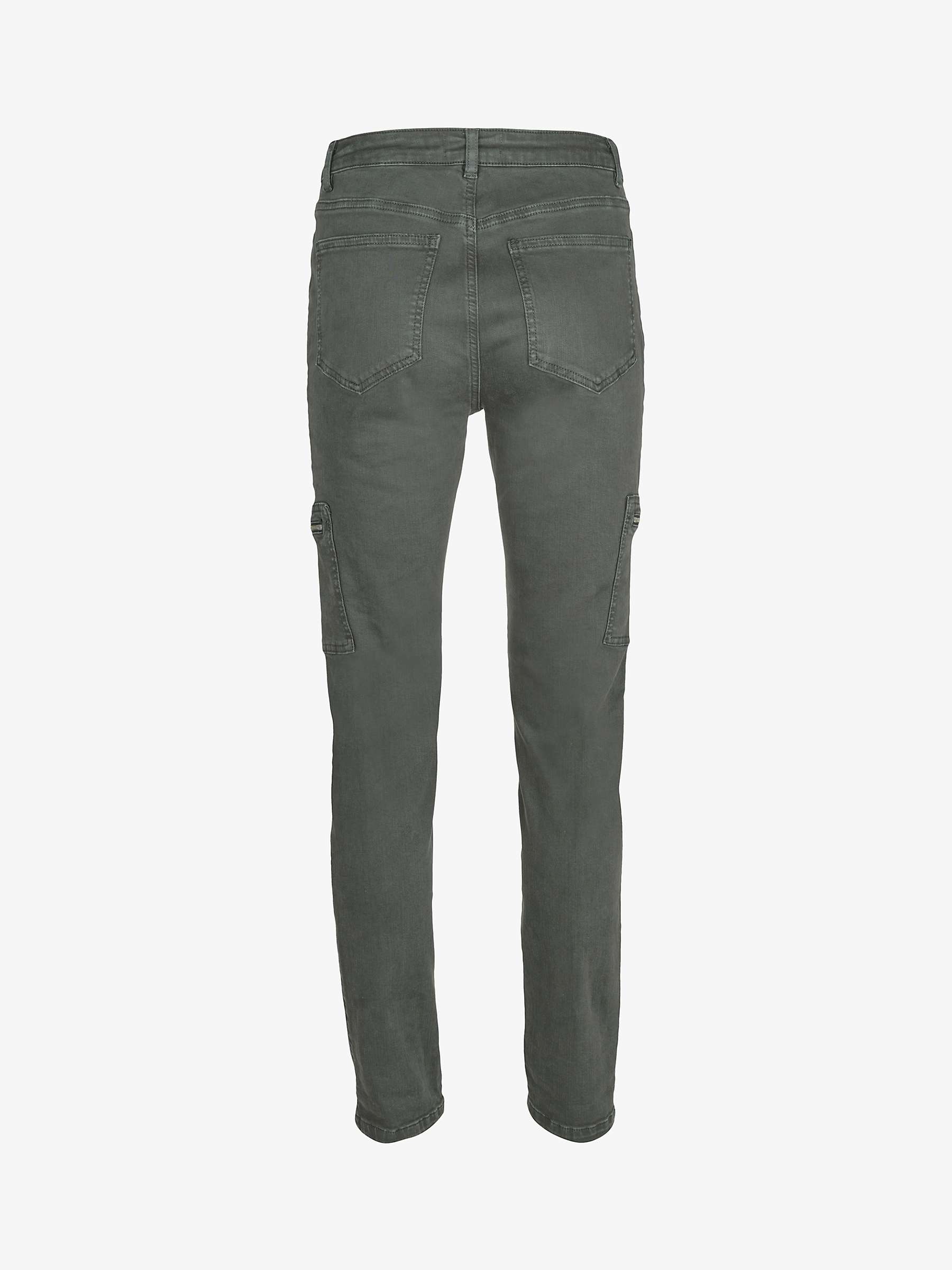 Mint Velvet Houston Cargo Pocket Jeans, Khaki at John Lewis & Partners
