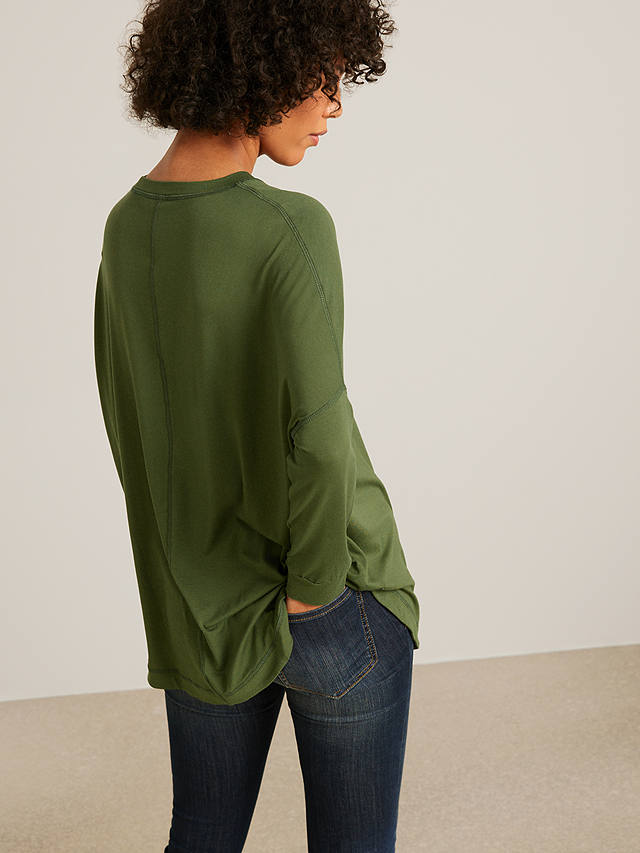 AND/OR Orla Long Sleeve Jersey Top, Khaki