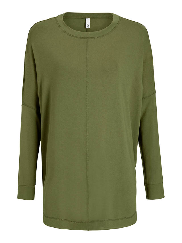 AND/OR Orla Long Sleeve Jersey Top, Khaki