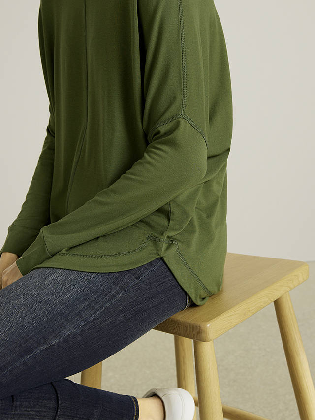 AND/OR Orla Long Sleeve Jersey Top, Khaki