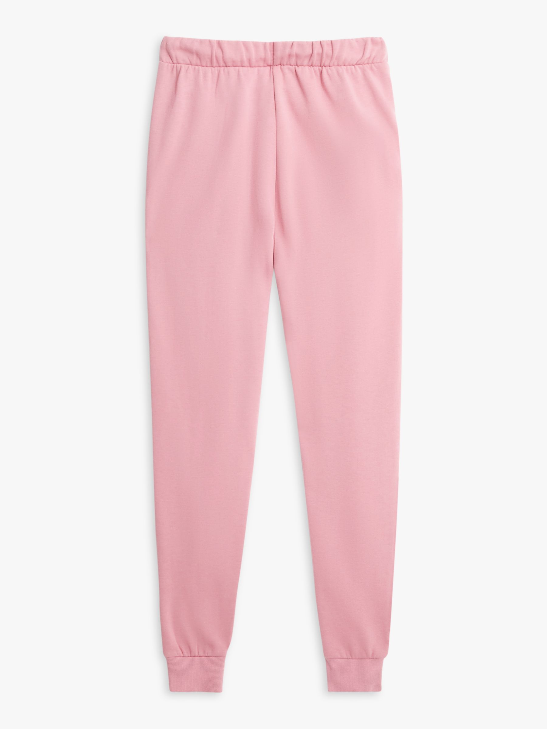 John Lewis ANYDAY Edith Plain Lounge Joggers, Pink at John Lewis & Partners