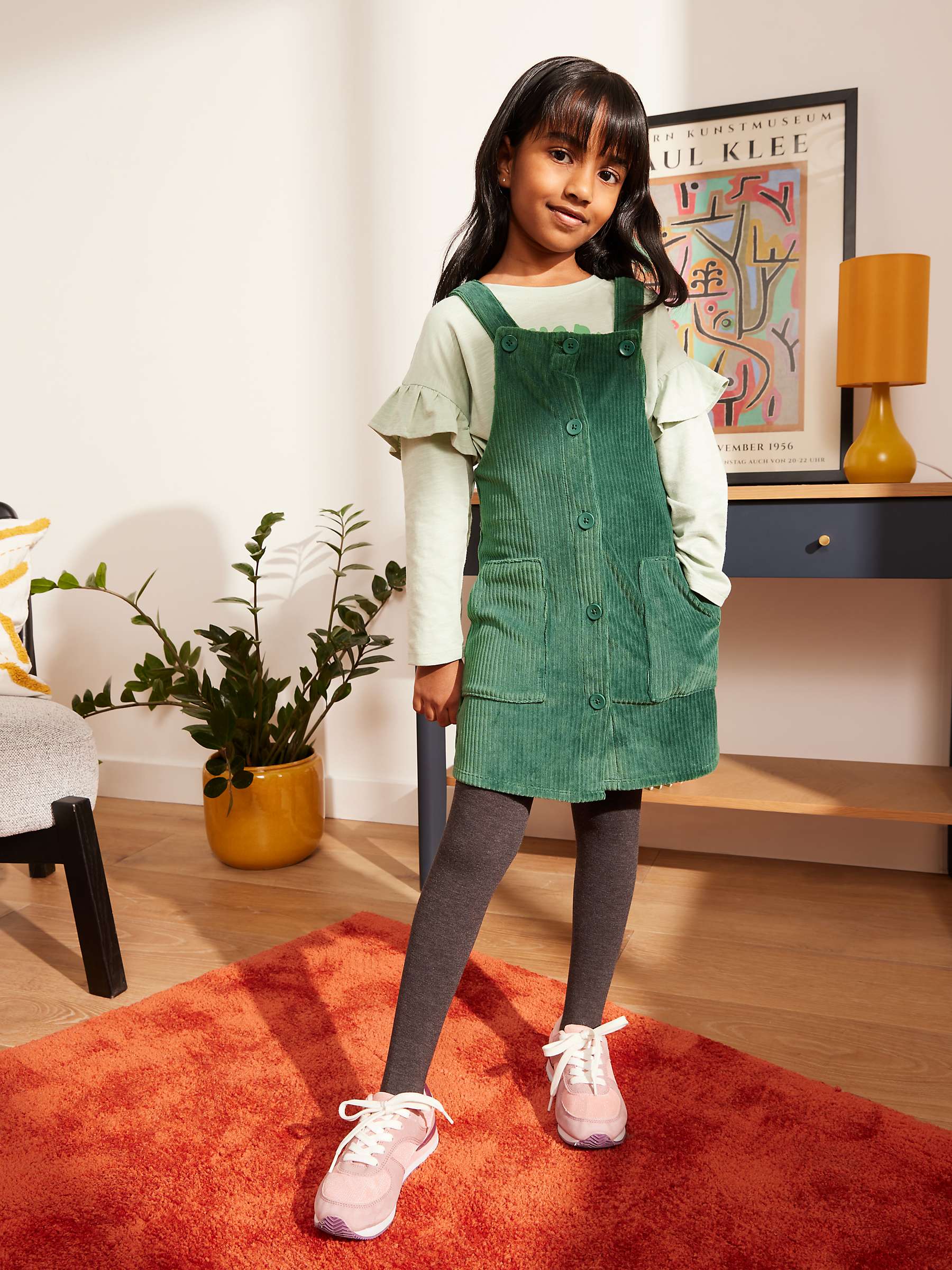 Buy John Lewis Kids' Corduroy Velour Pinafore Dress Online at johnlewis.com