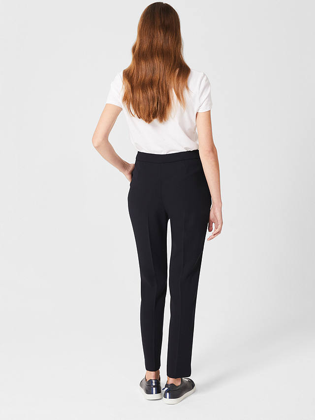 Hobbs Abigail Tapered Trousers, Navy